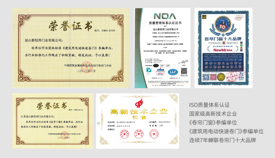 团体标准<建筑用电动快速卷门>参编单位